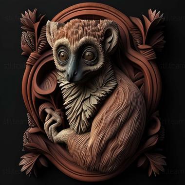 3D модель Eulemur collaris (STL)